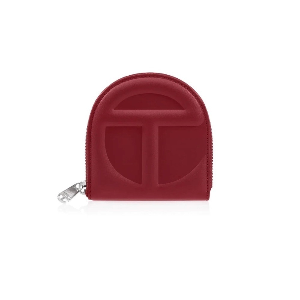 Telfar oxblood wallet
